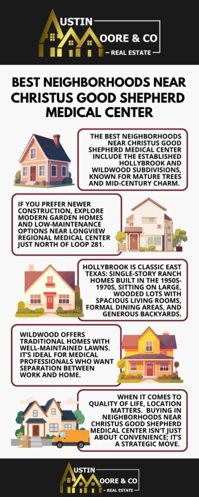 Best Neighborhoods Near Christus Good Shepherd Medical Center