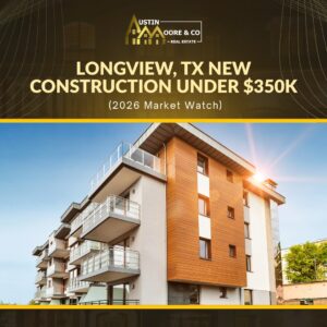 Longview, TX New Construction Under $350k (2026 Market Watch)