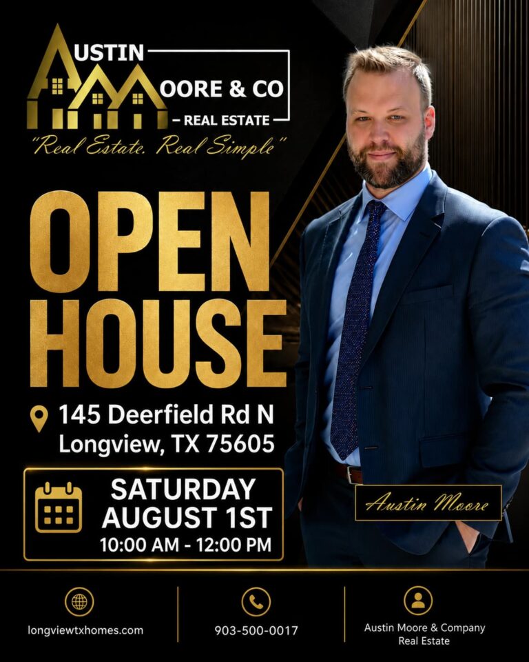 You are currently viewing Open House at 145 Deerfield Rd N in Longview, Texas | Saturday, August 1
