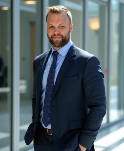 a professional photo of Austin Moore, Realtor